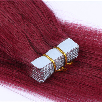 Unprocessed hair remy tape in hair extensions,double face tape hair extension,double drawn invisible virgin hair HN210